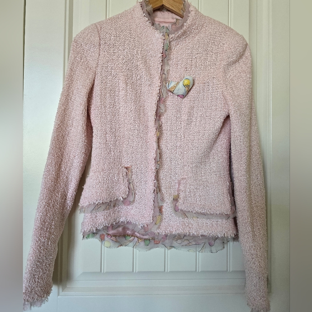 Chanel 3 Piece 2004 Cruise Set (Jacket, Blouse, Shirt) 36Fr